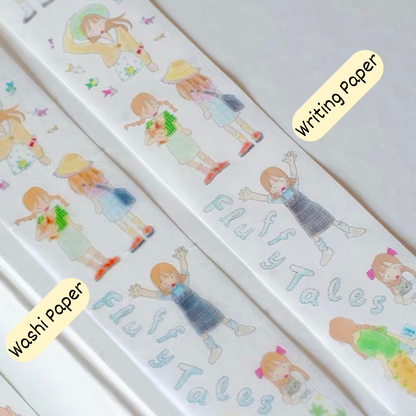 Die-Cut Sticker Roll - Fluffy Tales