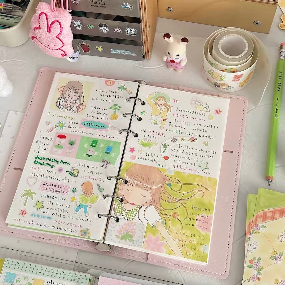 Die-Cut Sticker Roll - Fluffy Tales