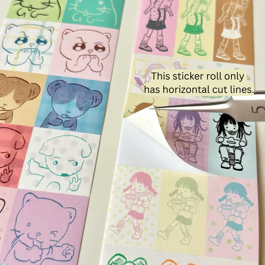 Die-Cut Sticker Roll - Stamp