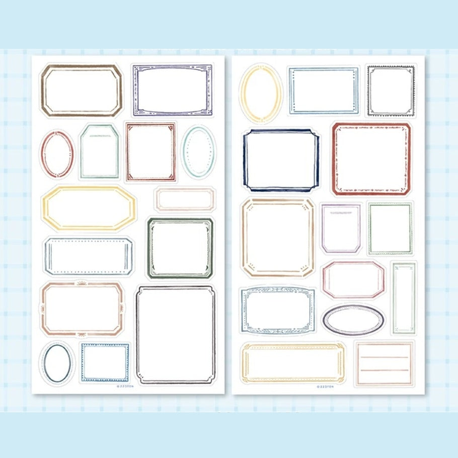 Die-Cut Sticker Sheets - Frame