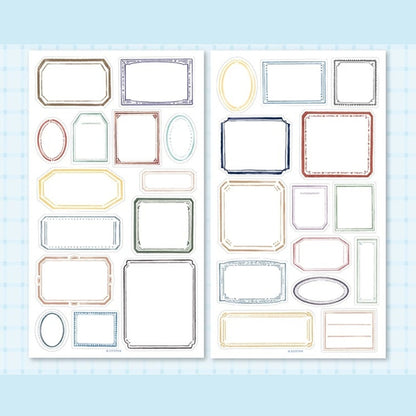 Die-Cut Sticker Sheets - Frame