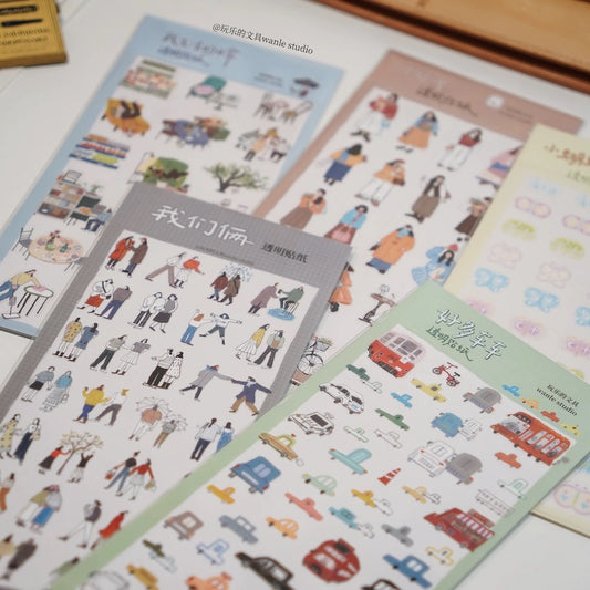 Wanle Studio 2025 Spring Die-Cut Sticker Sheets