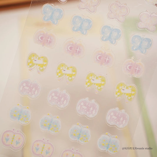 Die-Cut Sticker Sheet - Lovely Butterflies