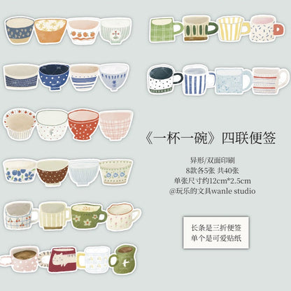 Memo Pads - Cup and Bowl & Butterfly