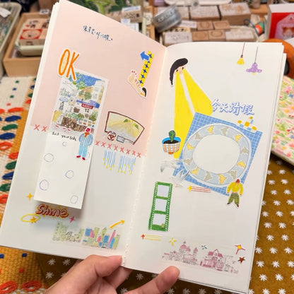 Die-Cut Sticker Roll - Little Crayon Stars