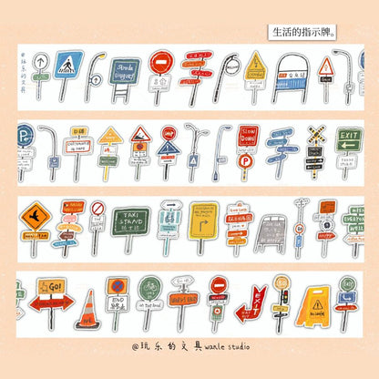 Die-Cut Sticker Roll - Many Signs