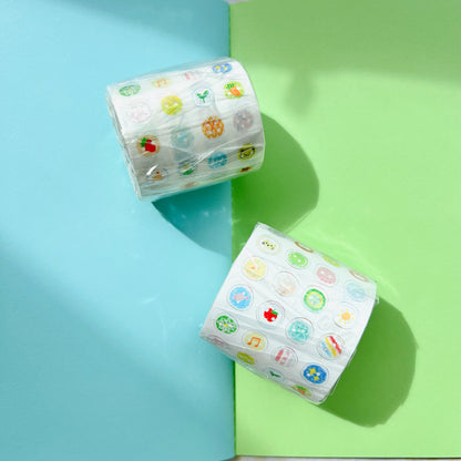 Die-Cut Sticker Roll - Tiny Button