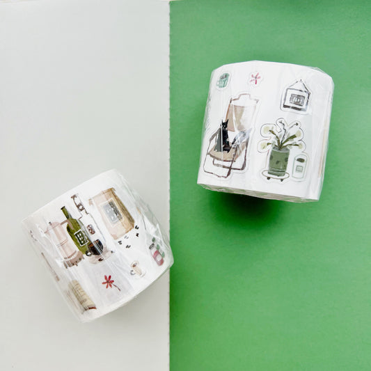 Die-Cut Sticker Roll - Coffee Time