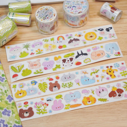 Die-Cut Sticker Roll - Little Animals