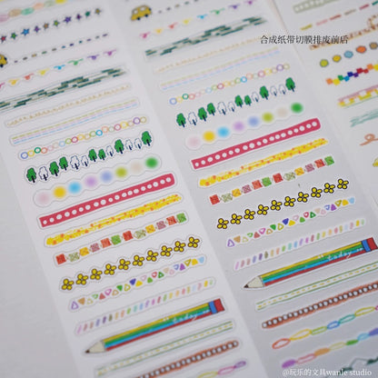 Die-Cut Sticker Roll - Rainbow Dividers