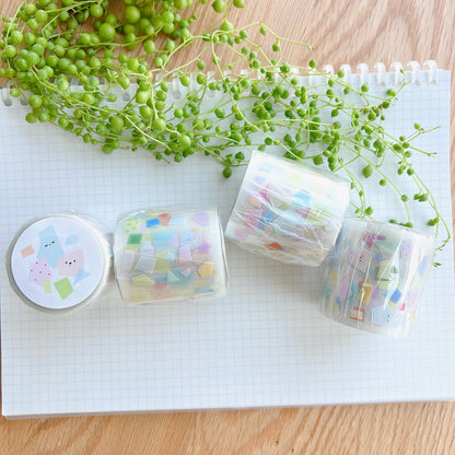 Die-Cut Sticker Roll - Colorful Pieces