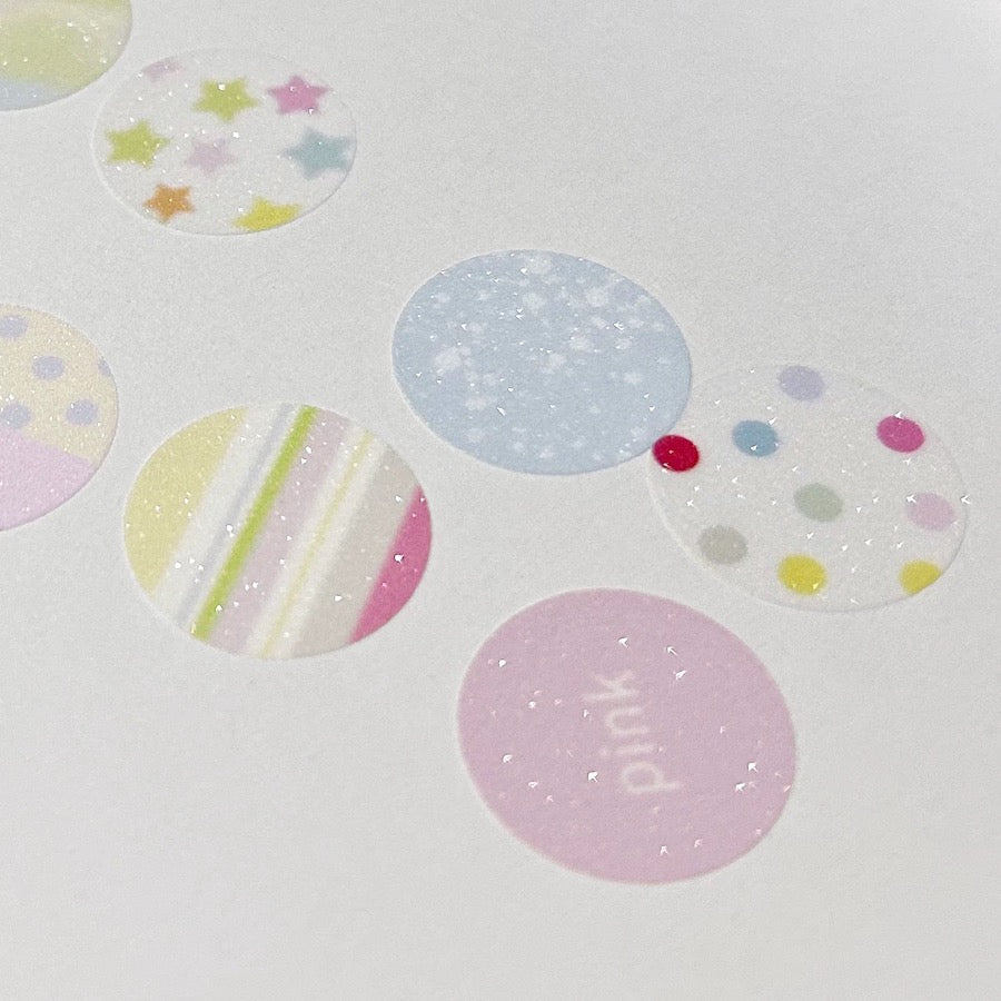 Die-Cut Sticker Roll - Spring Polka Dots