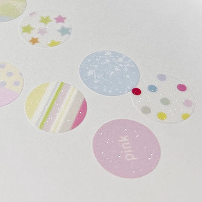 Die-Cut Sticker Roll - Spring Polka Dots