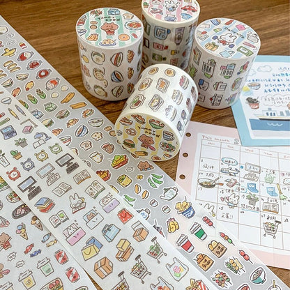 Die-Cut Sticker Roll - Daily Elements