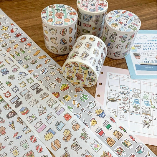 Die-Cut Sticker Roll - Daily Elements