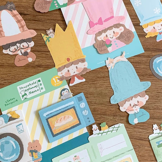 Oil Pastel Memo Pads - Hat & Home Appliance