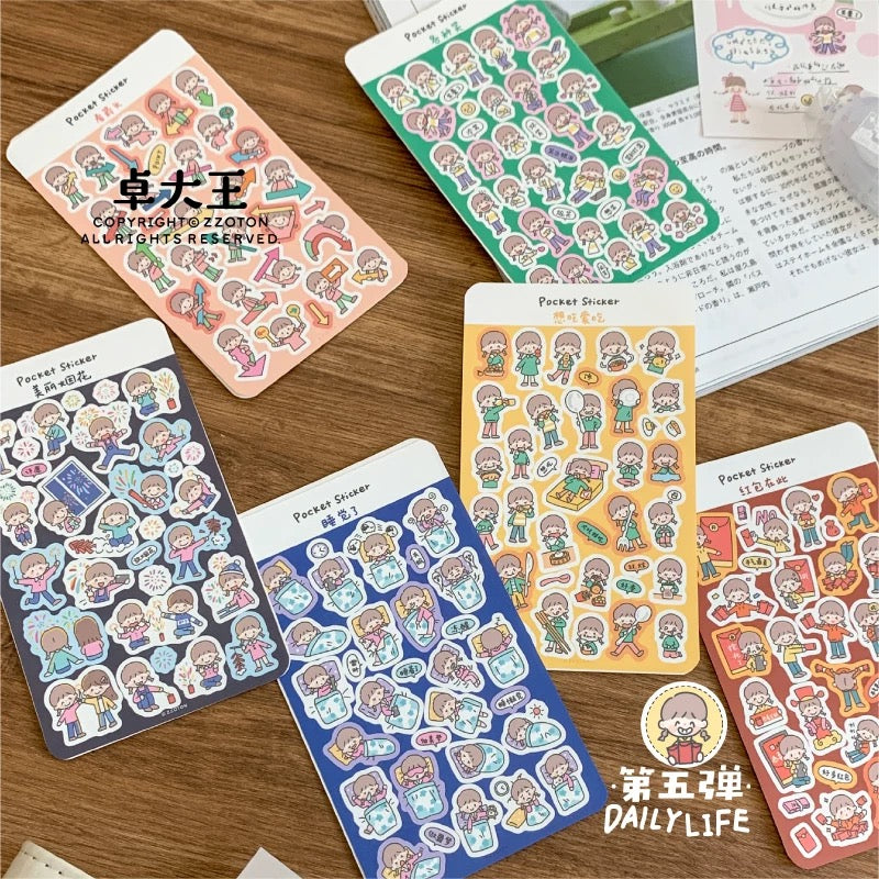 Pocket Type Sticker Pocket Sticker Sheets vol.5 – Fa Ya Store