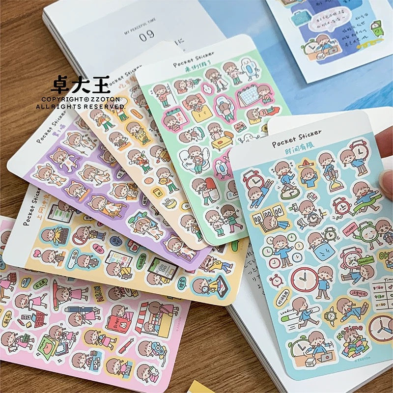 Pocket Type Sticker Pocket Sticker Sheets vol.6 – Fa Ya Store