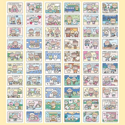 Die-Cut Sticker Roll - Daily Comics