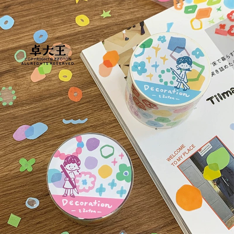 Die-Cut Sticker Roll - Decoration
