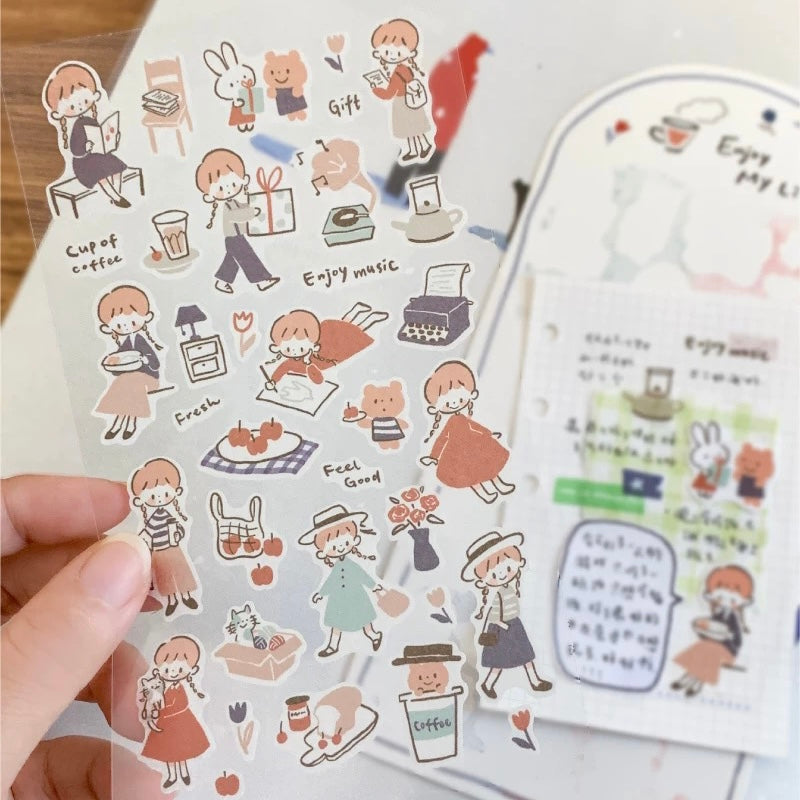 Die-Cut Sticker Sheets - Lines and Colors