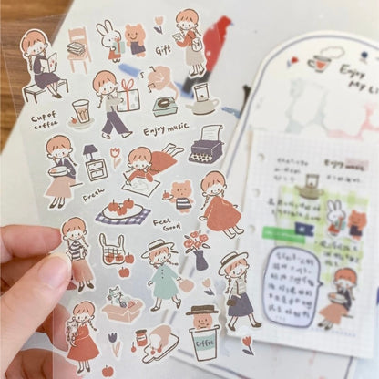 Die-Cut Sticker Sheets - Lines and Colors