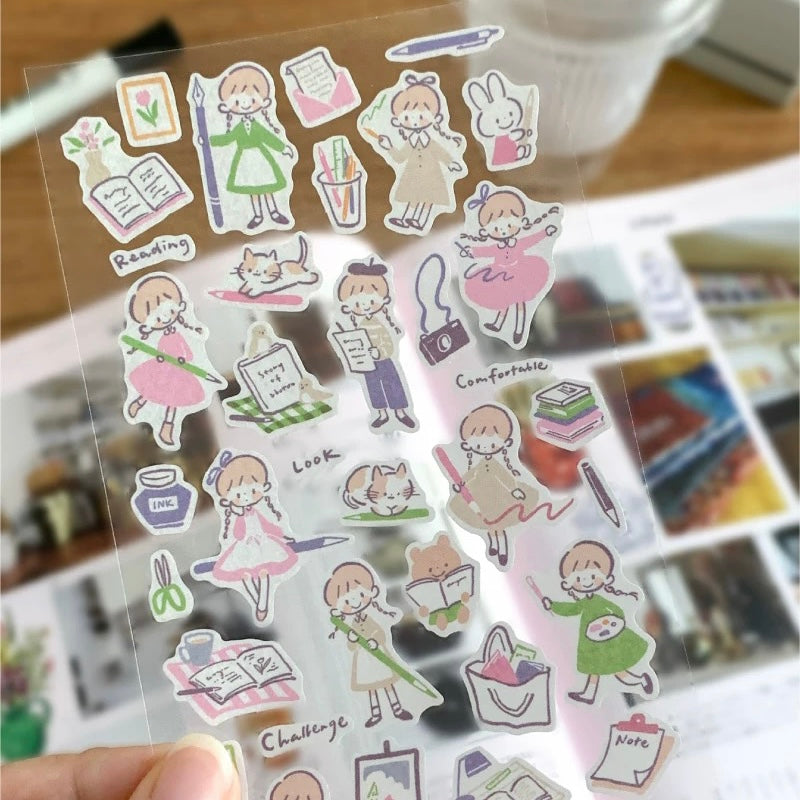 Die-Cut Sticker Sheets - Lines and Colors