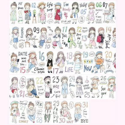 Die-Cut Sticker Roll - OOTD