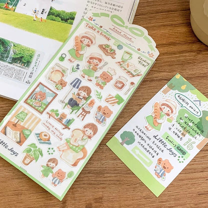 Die-Cut Sticker Sheets - Watercolor Style