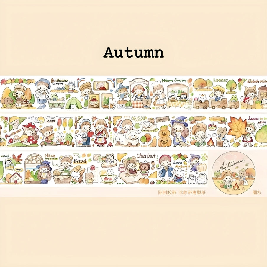 autumn themed winter tape designs