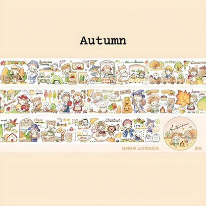 autumn themed winter tape designs