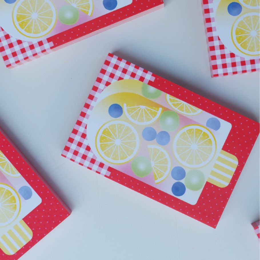 Summer Fruit Dessert Memo Pads