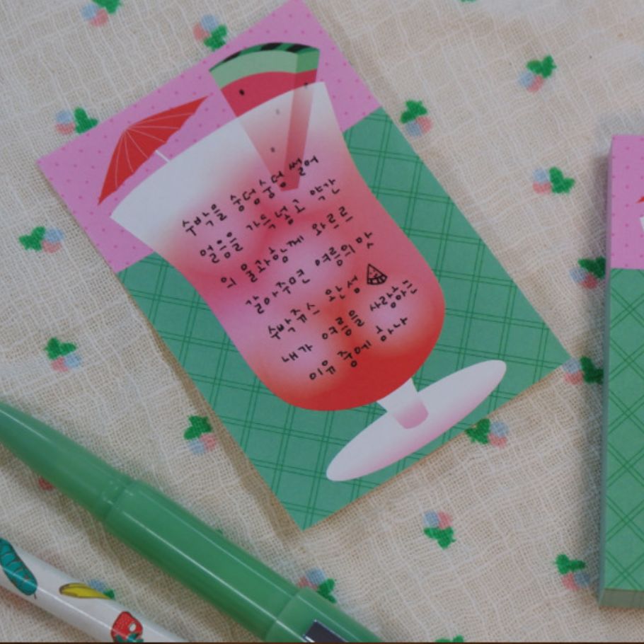 Summer Fruit Dessert Memo Pads
