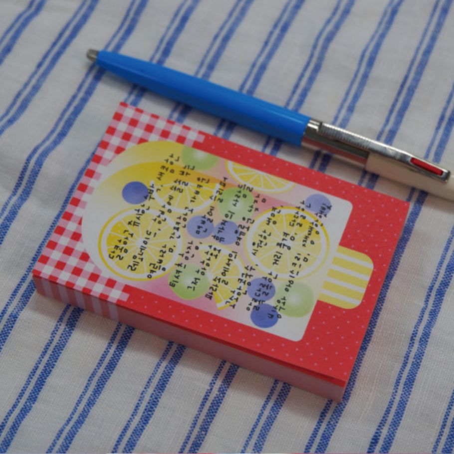 Summer Fruit Dessert Memo Pads