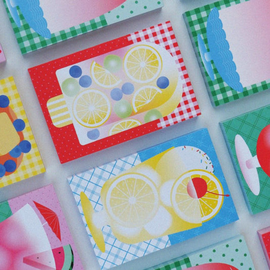 Summer Fruit Dessert Memo Pads