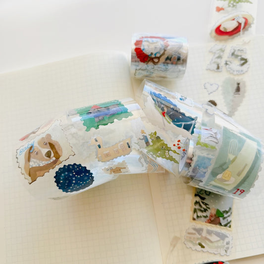 PET Tape - Winter Stamps