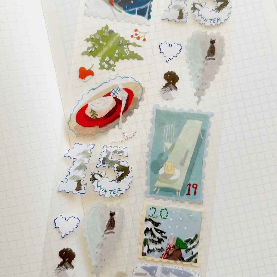PET Tape - Winter Stamps