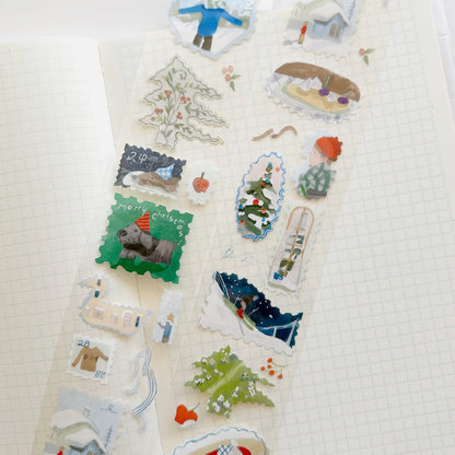 PET Tape - Winter Stamps