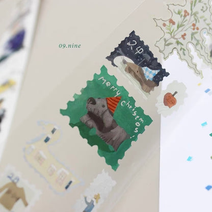 PET Tape - Winter Stamps