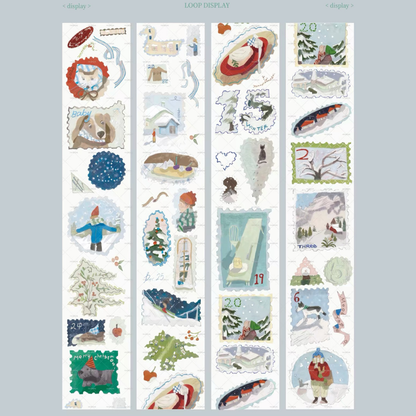PET Tape - Winter Stamps