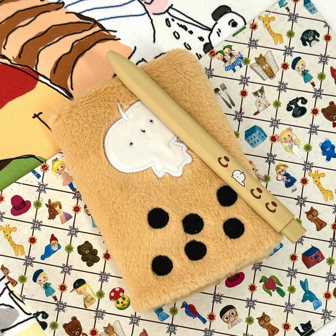 Caramel Boba Mochi Journal Cover - A7 Size