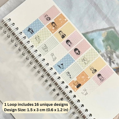Shiny Washi Tape - Kitten