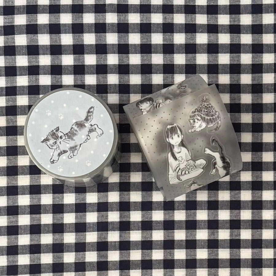 Die-Cut Sticker Roll - Kitten