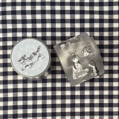 Die-Cut Sticker Roll - Kitten