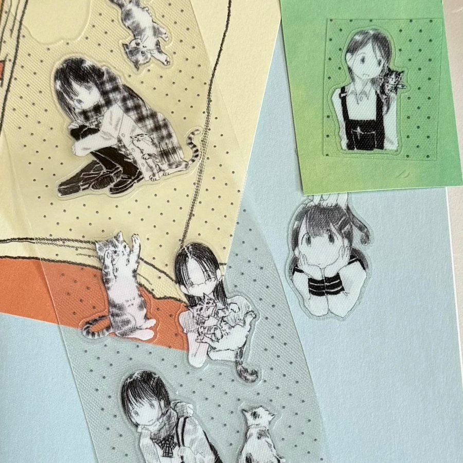 Die-Cut Sticker Roll - Kitten