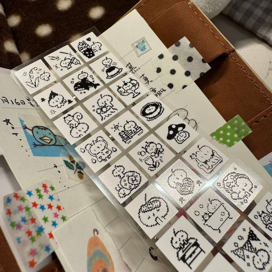 Die-Cut Sticker Roll - Pixel Doodles