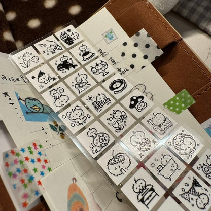 Die-Cut Sticker Roll - Pixel Doodles