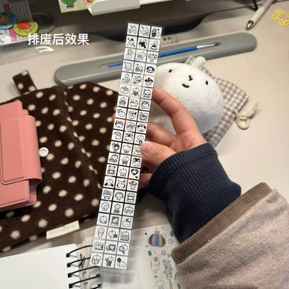 Die-Cut Sticker Roll - Pixel Doodles