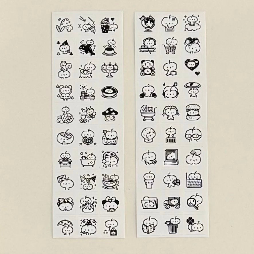 Die-Cut Sticker Roll - Pixel Doodles