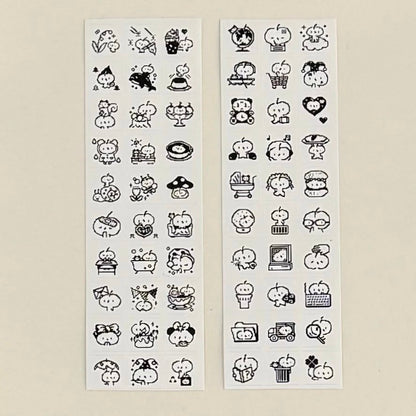Die-Cut Sticker Roll - Pixel Doodles